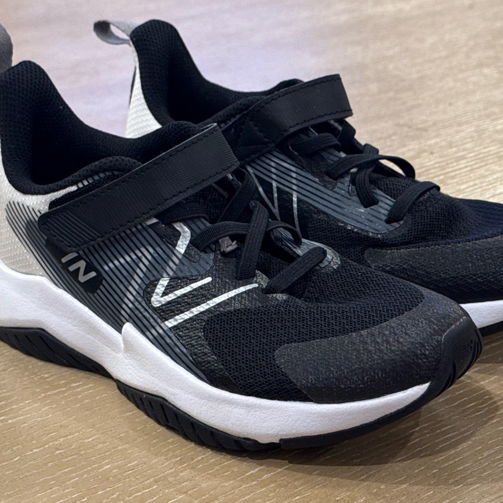 New Balance Kids Black and White Sneakers